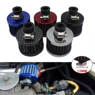 12mm Round Crank Case Engine Breather Oil Air Filter for Car Motorcycle Quad Bik