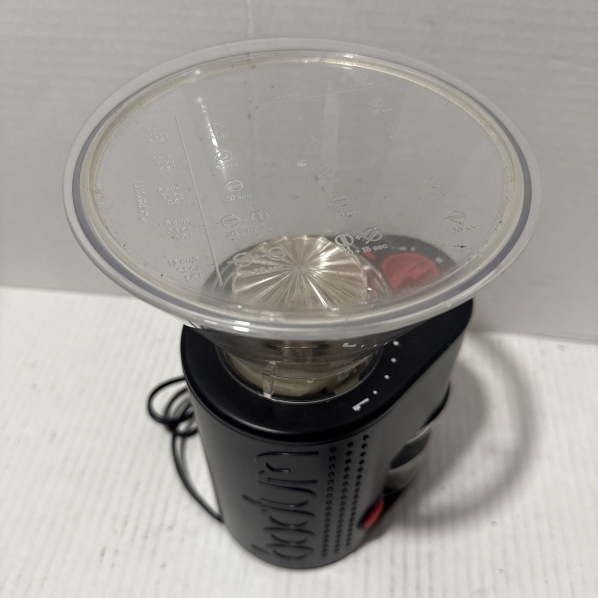 Genuine Bodum Bistro Electric Burr Coffee Grinder in Black 10903-3