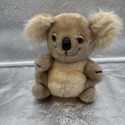 Vintage Dakin Plush Grey Koala Bear Ground Nutshells Stuffed Animal 1979 8''