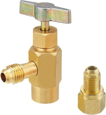 Self-Sealing Can Tap Depressor, 1/4'' SAE 1/2'' LH Thread Valve Bottle Opener with