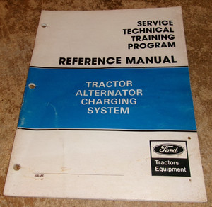 vintage ford tractor alternator charging system manual see condition used