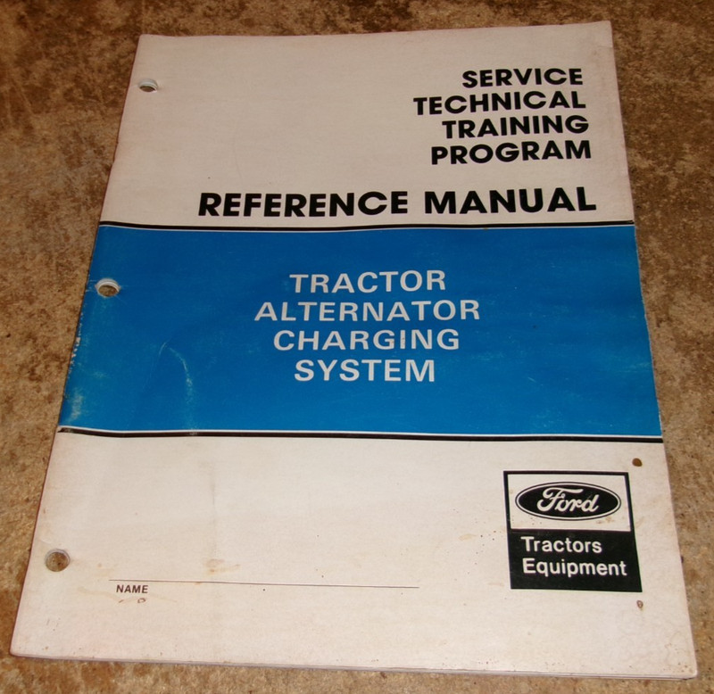 vintage ford tractor alternator charging system manual see condition used