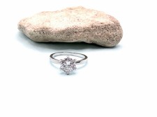 925 Sterling Silver Rings Women Solitaire Engagement Ring CZ Wedding Band Sz 9