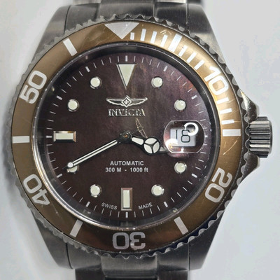 Invicta Swiss Made Automatic Men's Watch Brown Gunmetal SW200 4476