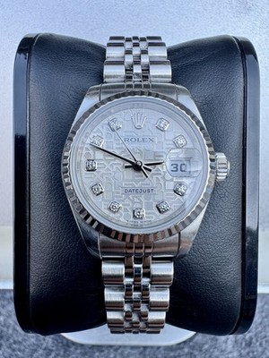 Rolex Ladies Datejust 26mm (Ref. 79174) - Factory Diamond Silver Jubilee Dial 