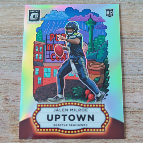 Panini 2025 Donruss Optic Uptown Insert Jalen Milroe Seahawks RC #10 Prizm