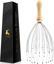 USAGA 32 Fingers Head Massager, Head Scratcher Scalp Massager, Stocking Stuffers