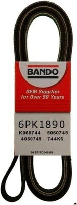 Serpentine Belt OES BANDO 6PK1890 for BMW, Mitsubishi