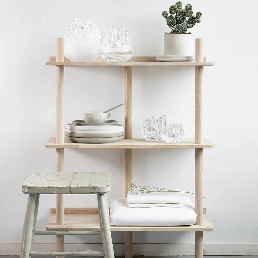 Candelabro pequeño cristal transparente votivo polar Kosta Boda Suecia Foto 3 de 4