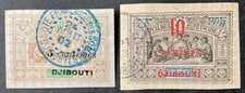 Djibouti 1902 2 x  stamps vfu