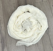 Top Hit Fashion Baar  Beards Inc 70x14 Hand Rolled Beige Pure Silk Scarf