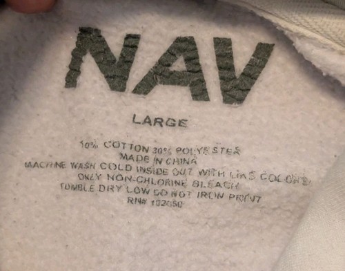VLONE x Nav Bad Habits Good intentions Hoodie Size Large White Sweatshirt - Picture 5 of 10