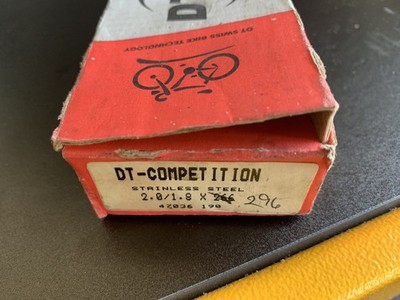 DT Swiss Competition Speichen 26 von 2,0/1,8 x 296 mm silber UK Verkäufer kostenloser Versand + Verpackung
