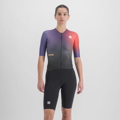 Sportful Bomber Women's Suit M Black/Violet