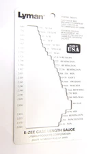 Lyman E-Zee Case Length Gauge For Rifle & Pistol # 7832215 N.O.S.
