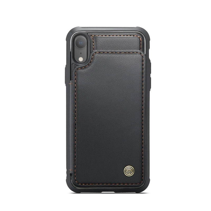 Slim Leather Case Flip Card Back Cover for iPhone 16e/15/14/13/12/11 XR SE SE 8 - Image 4 of 4