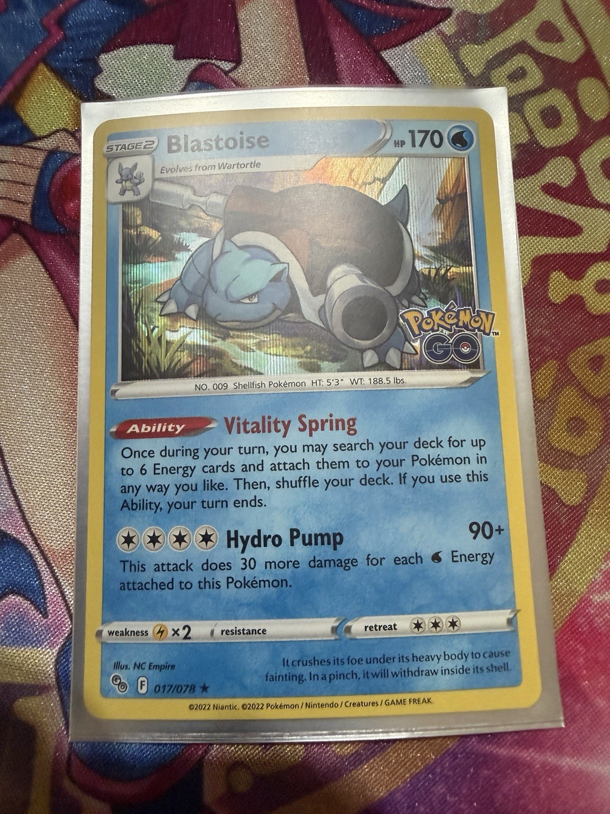 Blastoise - 17/78 - Holo - Pokemon Go - LP