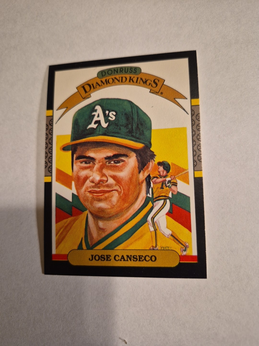 Jose Canseco 1987 DONRUSS DIAMOND KINGS #6 FREE SHIPPING 