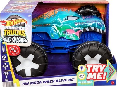 Hot Wheels Monster Trucks Mega-Wrex Alive RC 1:15 ferngesteuert Licht Sound NEU 