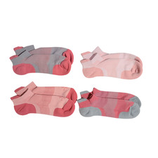 Tommie Copper Pink 4Pk No Show Compression Socks - Medium