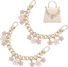 2Pcs Bag Charm Chain, 7.9" Purse Chain Strap Golden Purse Charms Short Bag Chain