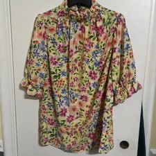 2 Hearts Shirt Made In USA Women Small Yellow