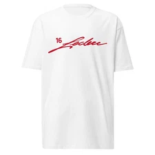 Charles Leclerc Unisex Shirt Premium Heavyweight White F1 Tee