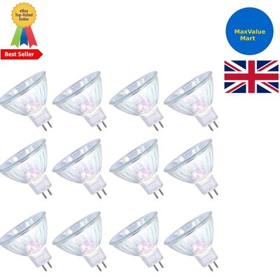 Helle 35W MR16 Halogen Leuchtmittel, 430 Lumen warmweiß, 12er Pack vielseitig einsetzbar