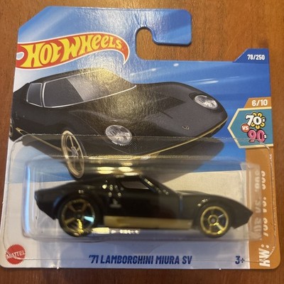 Hotwheels   71  Lamborghini Miura SV Schwarz   HW 70  vs 90  Neu und Ovp