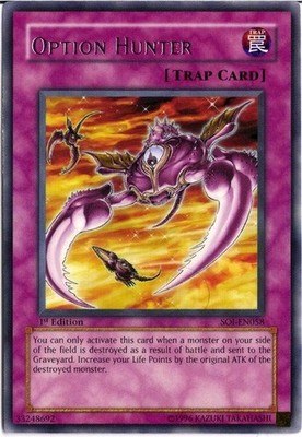 Option Hunter - SOI-EN058 - Rare - 1st Edition - Damaged