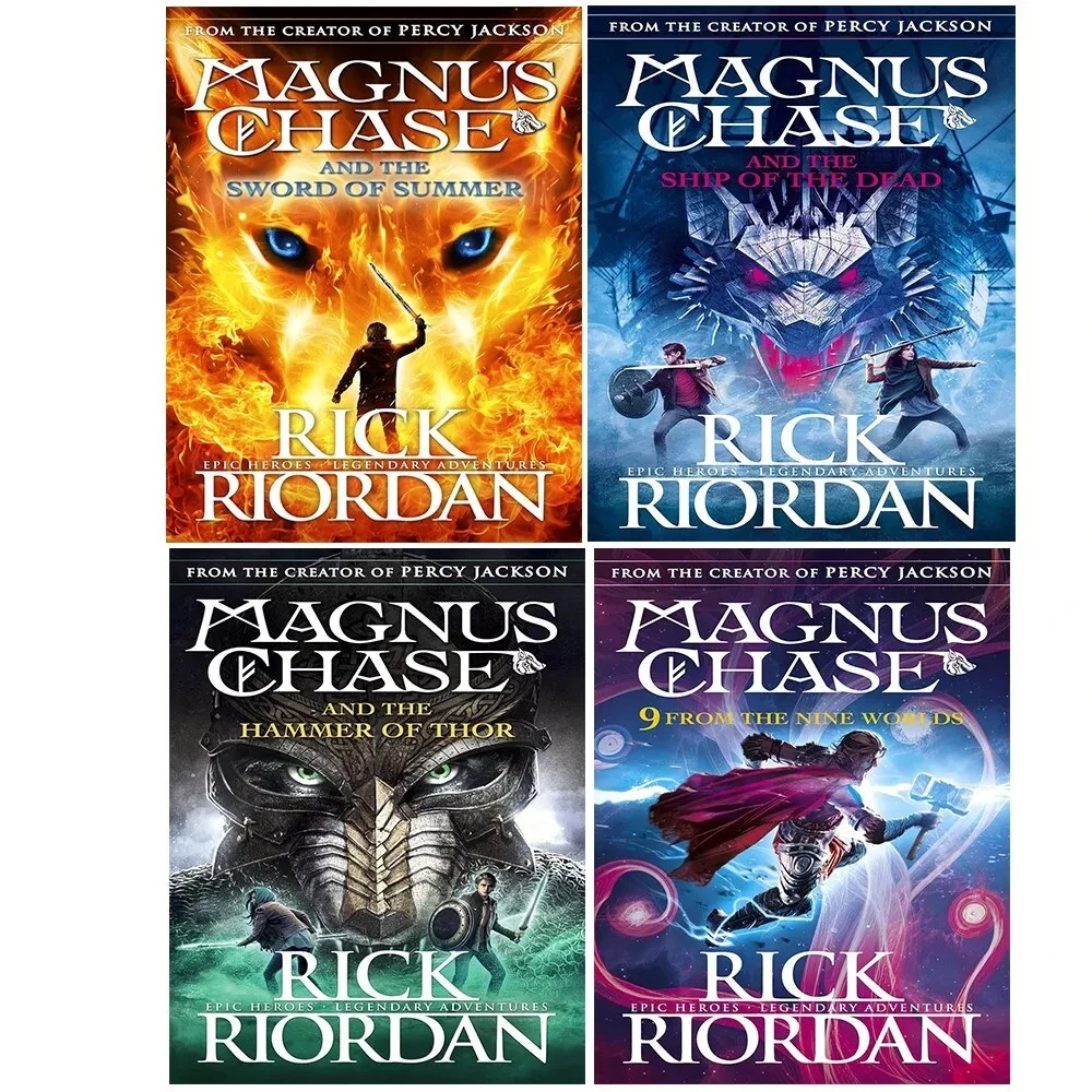 Rick Riordan Magnus Chase and the Gods of Asgard 4 Books Collection Set