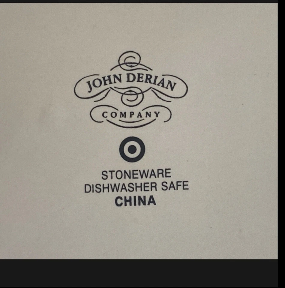 Plato de servir de gres ovalado John Derian para Target Turkey 18,5"x14,5" NUEVO Foto 3 de 3