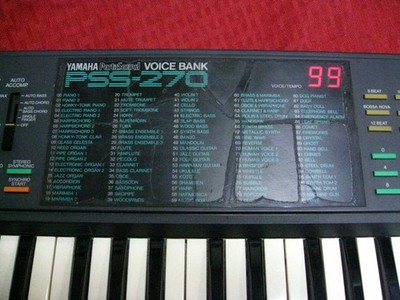 YAMAHA PSS270 美品　ミニシンセ　貴重オペアンプ搭載　動作確認済み Vintage Yamaha PSS-270 Portasound Voice Bank Electronic | eBay