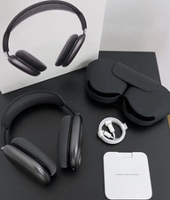 Apple AirPods Max Wireless Bluetooth Over-Ear Headphones, Black, Case  Cable