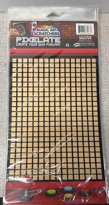 NEW Lot of 8 Magic Art Scratchers Pixelate Create Your Own Pixelart 