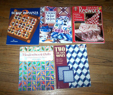 LOT 5 various quilting / quilt books, pamphlets, Redwork Quilts  More  3