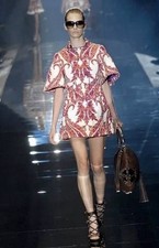 DDP Gorgeous Authentic Gucci Floral Print Silk Halter Neck Dress Size IT 40