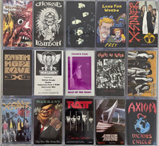 Lot of 15 Heavy Metal Thrash Metal Hard Rock - Vintage Cassette Tape #1005