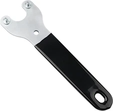 N079326 Angle Grinder Wrench with Rubber Boot, Compatible Black & Silver 