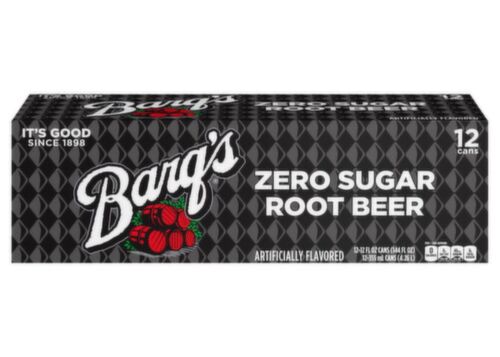 Zero Barq's Root Beer Soda Soft Drink, 12 fl oz, 12 Pack
