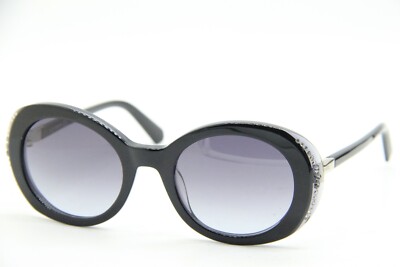 NEW SWAROVSKI SK 281 05B BLACK CRYSTALS GRADIENT AUTHENTIC SUNGLASSES 50-21