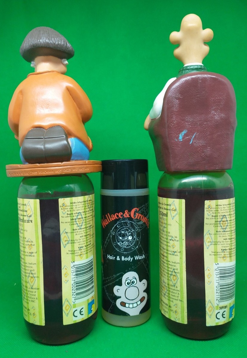 Flacon De Bain Moussant Vintage Wallace Et Gromit - EUROMARK 1989