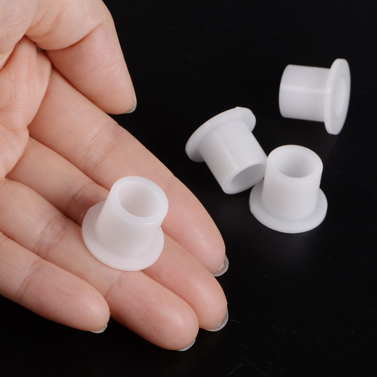 Boccole Flangiate In Nylon 12 Pezzi - 4.2mm Foro X 6mm OD X 3.8mm Lunghezza | Autolubrificanti, Nere - Foto 11