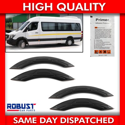 4 STÜCK ABS RADLAUFABDECKUNG SCHUTZ SCHWARZ FÜR MERCEDES SPRINTER W906 (2006-2018)