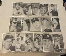 1979 BBBBGTM 1953 Bowman Black / White Extension Set Of 16 Mickey Mantle Mays