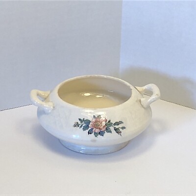 Vintage Homer Laughlin TRELLIS Sugar Dish - Made for Quaker Oats