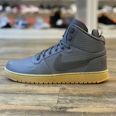 nike court borough mid winter dark grey