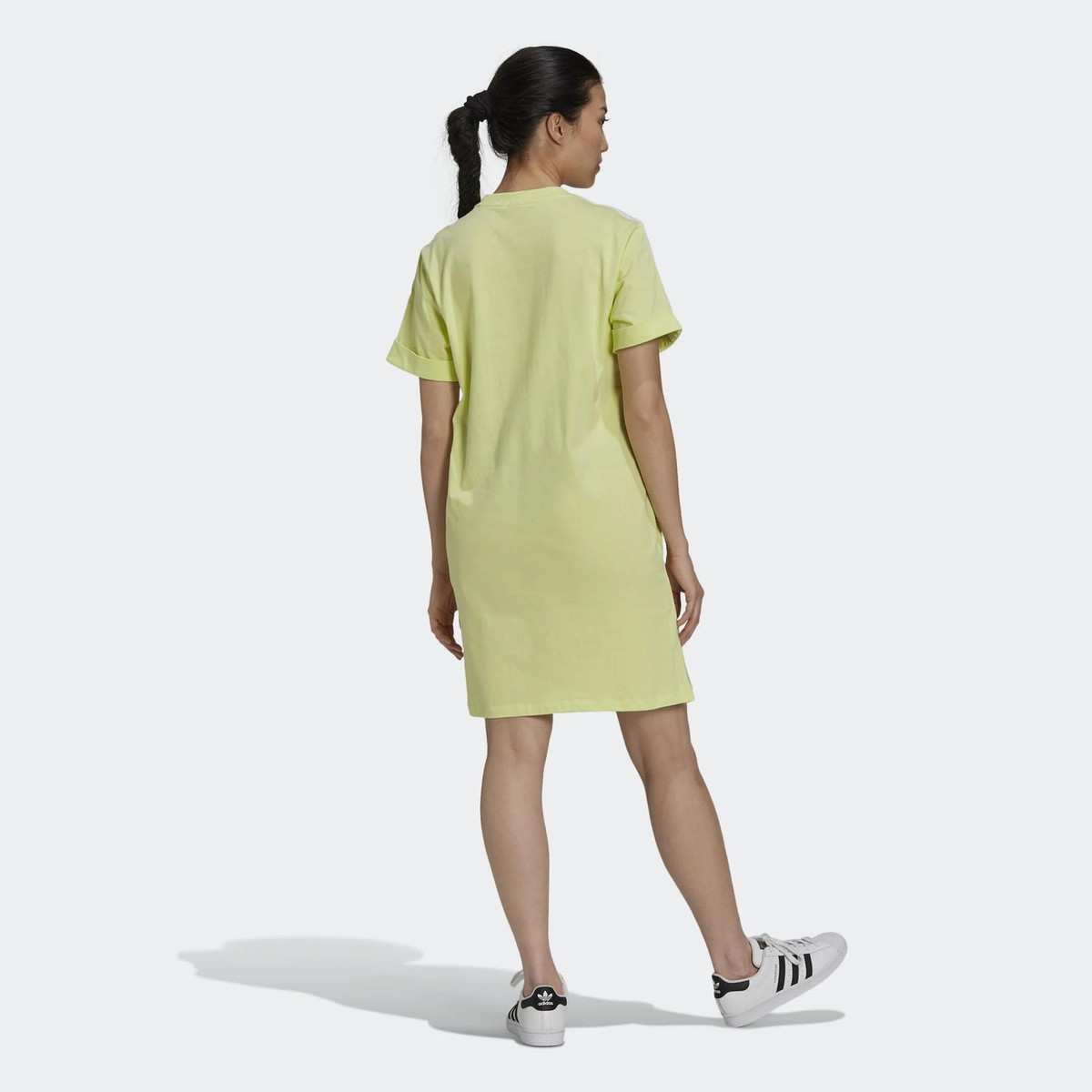 ☆Adidas☆Originals Adicolor Neuclassics Tee Dress Yellow Buy Adidas Adicolor Neuclassics T Shirt Dress In Yellow