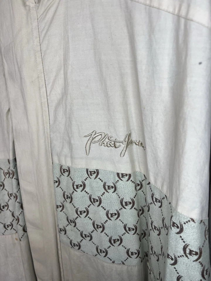 Chaqueta de Colección Años 90 Phat Farm Estampado Monograma RARA Tostada Foto 3 de 4