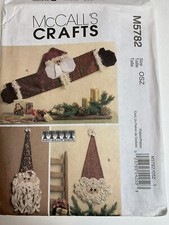 McCalls Pattern M5782 Santa Wall And Door Decorations 2008